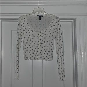 White floral top!